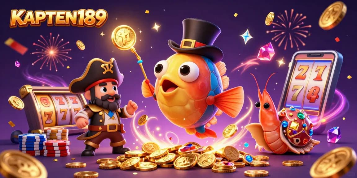 KAPTEN189 mengundang pemain untuk meraih kemenangan dengan slot online yang menarik dalam gambar penuh keceriaan.