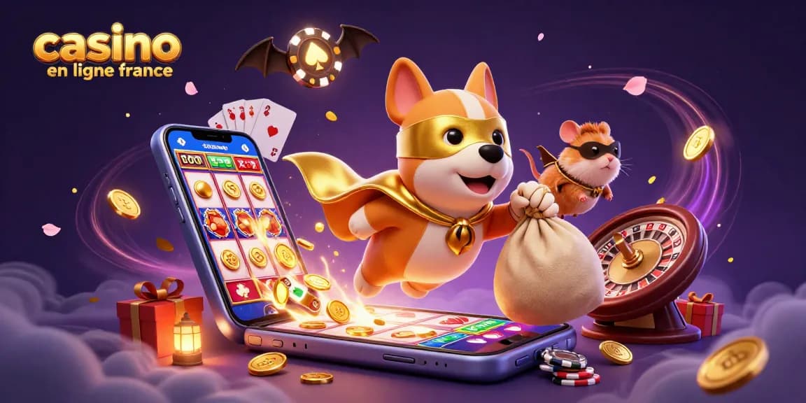 Gagnez à casino en ligne France avec ce héros de 3D et d'adorables personnages entourés de jeux de casino.