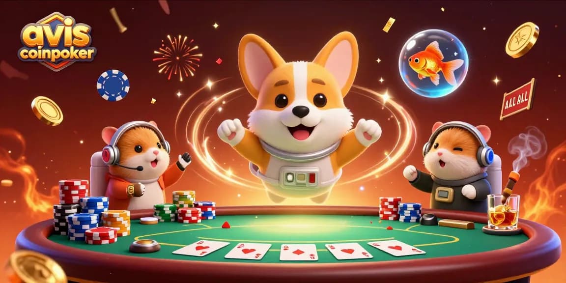 Évaluez CoinPoker avec cet avis coinpoker illustrant un casino spatial dynamique et ludique.