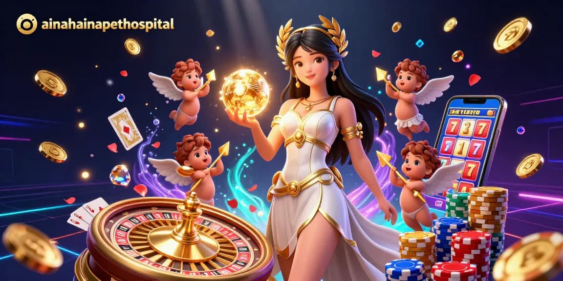 Join the excitement at ainahainapethospital with vibrant casino elements in an enchanting 3D scene.