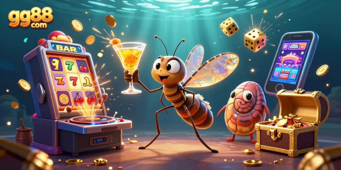 Engage with gg88 com's thrilling casino scene featuring dynamic elements and iconic characters.