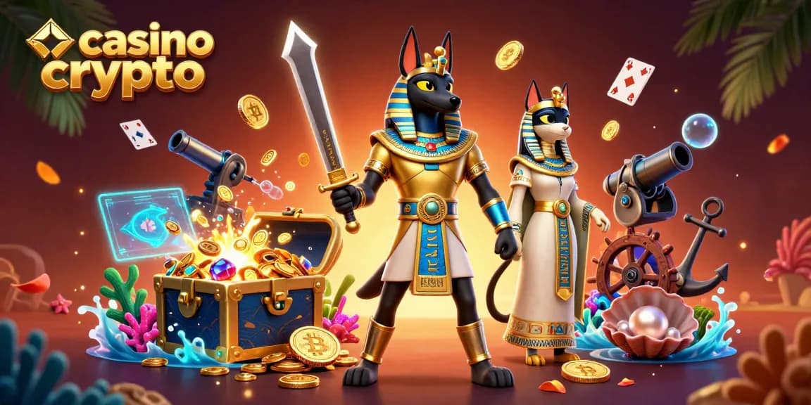 Giochi con le criptovalute nei casino crypto, Anubis e Bastet nel mondo del gioco elettronico.