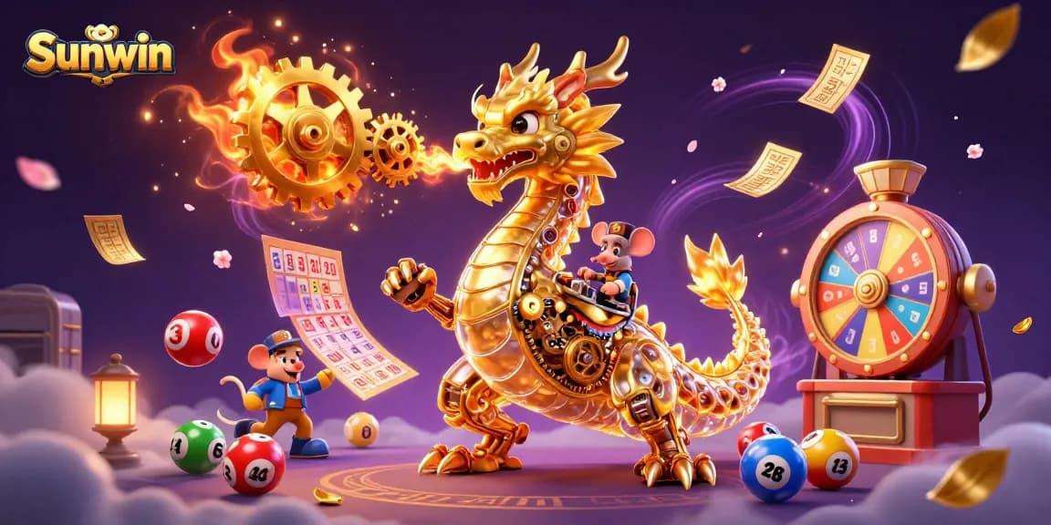 Play and win with Sunwin in this vibrant, cartoonish casino world filled with excitement.