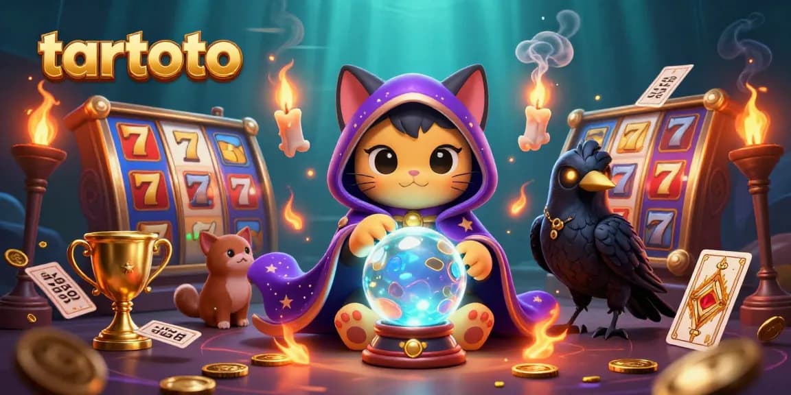 Experience thrilling jackpots with tartoto's vibrant slot games, featuring colorful reels and winning symbols.