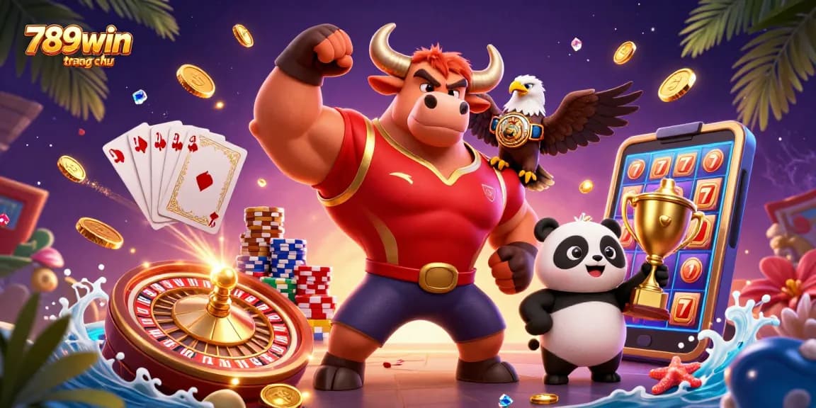 Experience thrilling wins with 789win trang chu as you play games amidst golden coin cascades.