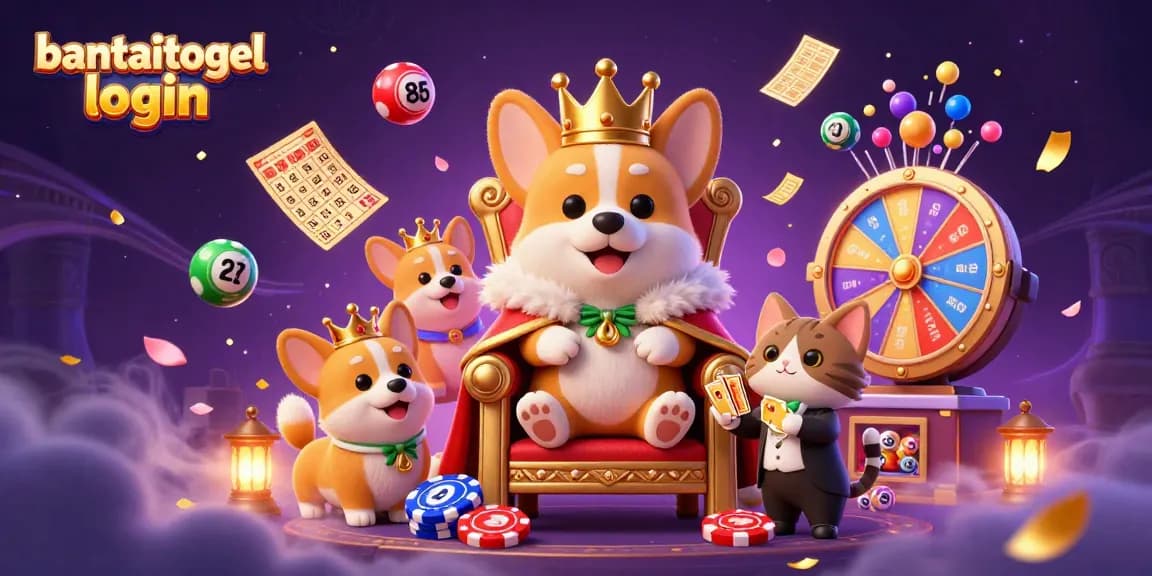 Experience the excitement of bantaitogel login with vibrant 3D characters and dynamic casino elements.