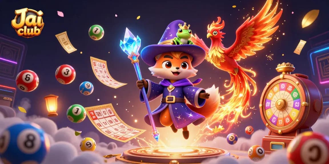 Engage with Jai club's thrilling games through dynamic lottery elements in an enchanting scene