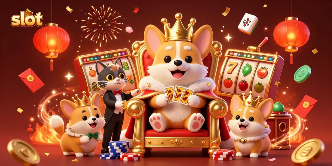 Spin the slot reels with vibrant characters in this dynamic casino scene, packed with energy and excitement.