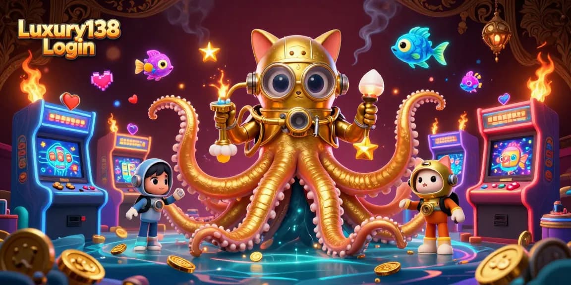 Experience Luxury138 Login with a vibrant 3D undersea casino adventure filled with enchanting gaming elements.