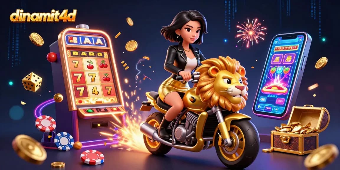Experience thrilling wins with dinamit4d's vibrant casino scene bursting with excitement and energy.