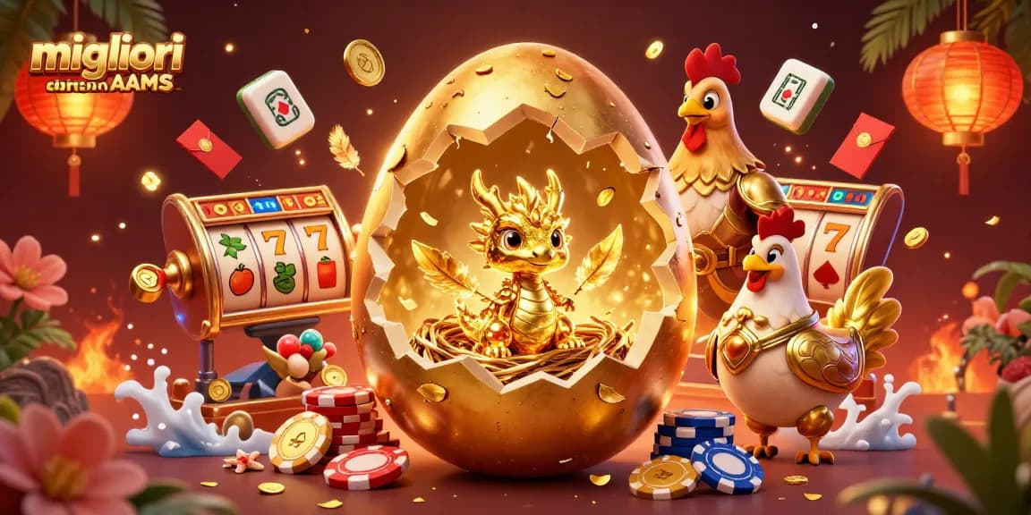 Scopri i migliori casino non AAMS con il drago dorato e monete mentre si divertono nei giochi.