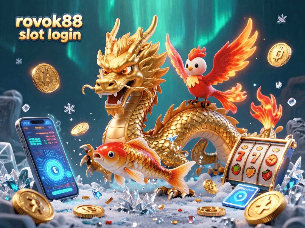 Experience thrilling gameplay with rokok88 slot login amidst dynamic casino visuals.
