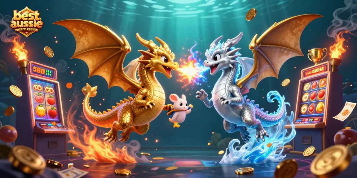 Experience the best aussie online casino atmosphere with dynamic dragons and casino thrills.