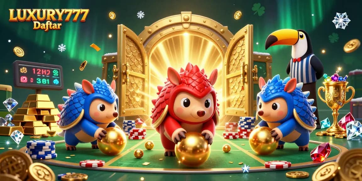 Ketahui LUXURY777 Daftar saat pangolin bertarung melawan chip poker dengan harta karun mengelilingi mereka.