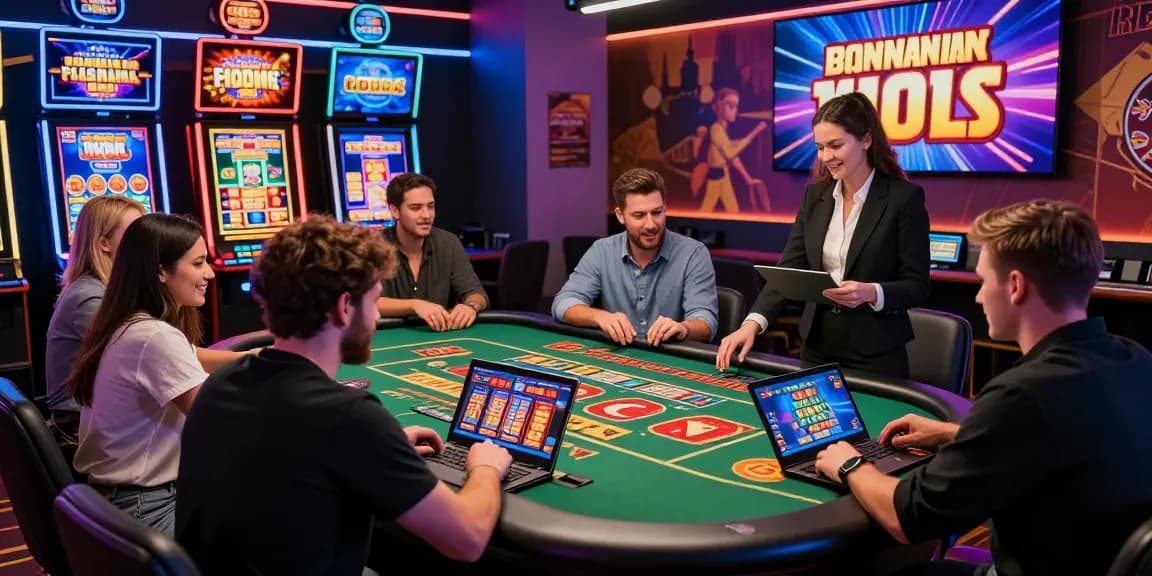 Exciting online casinos Australia scene showing players enjoying games with vibrant graphics and engaging experiences.