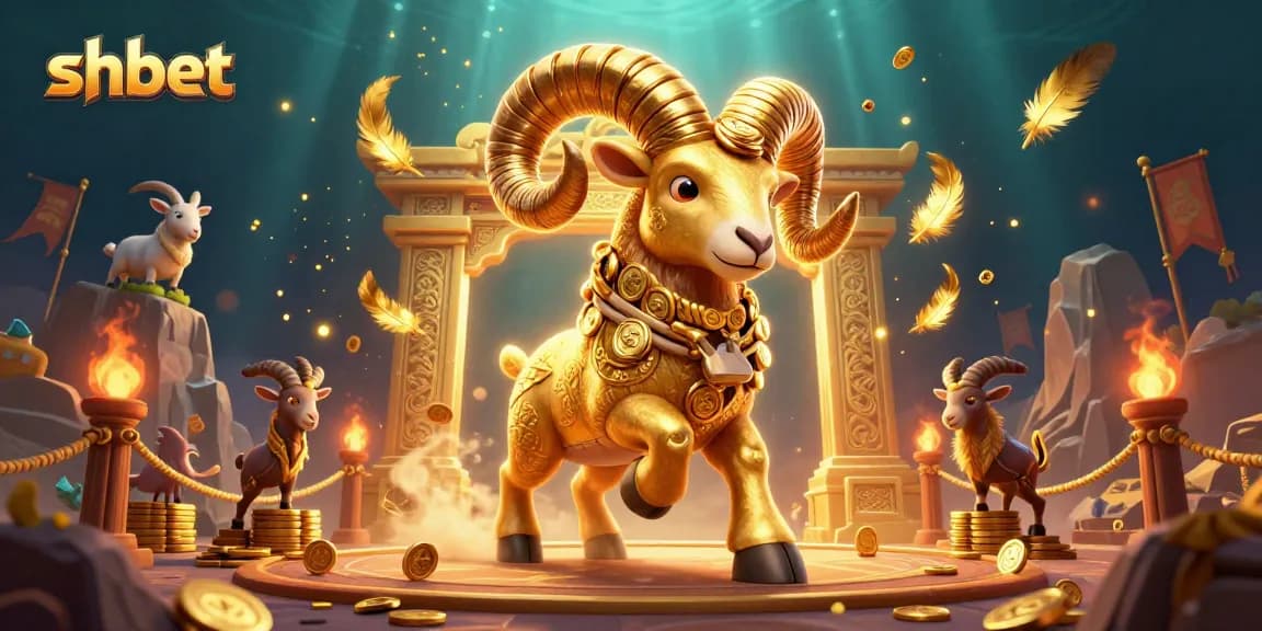 Experience thrilling shbet action with vibrant casino elements and a powerful golden ram