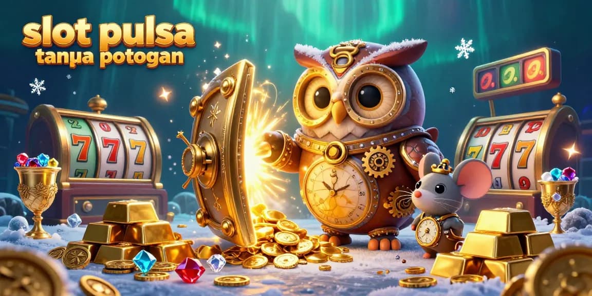 Engage with thrilling slot pulsa tanpa potongan adventures featuring a vibrant 3D casino environment.