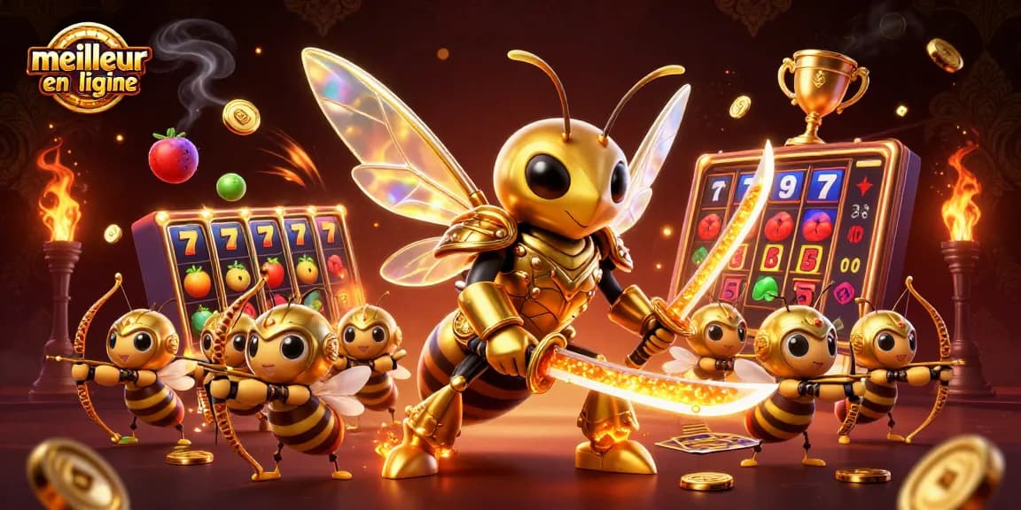 Plongez dans le monde du meilleur casino en ligne avec cette illustration captivante.