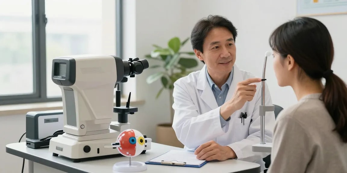 Consultation at SNU Eye Clinic, focusing on https://snuseoulglobal.com eye health solutions and personalized care.