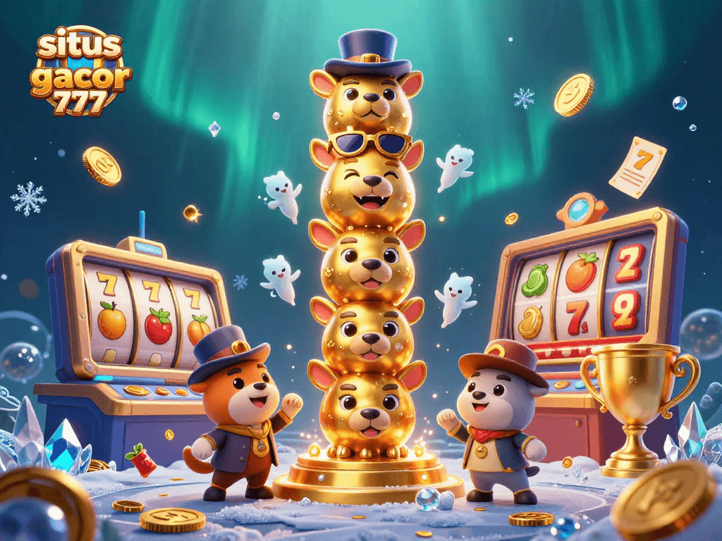 Experience excitement on situs slot gacor 777 with dynamic 3D elements and vibrant casino graphics.