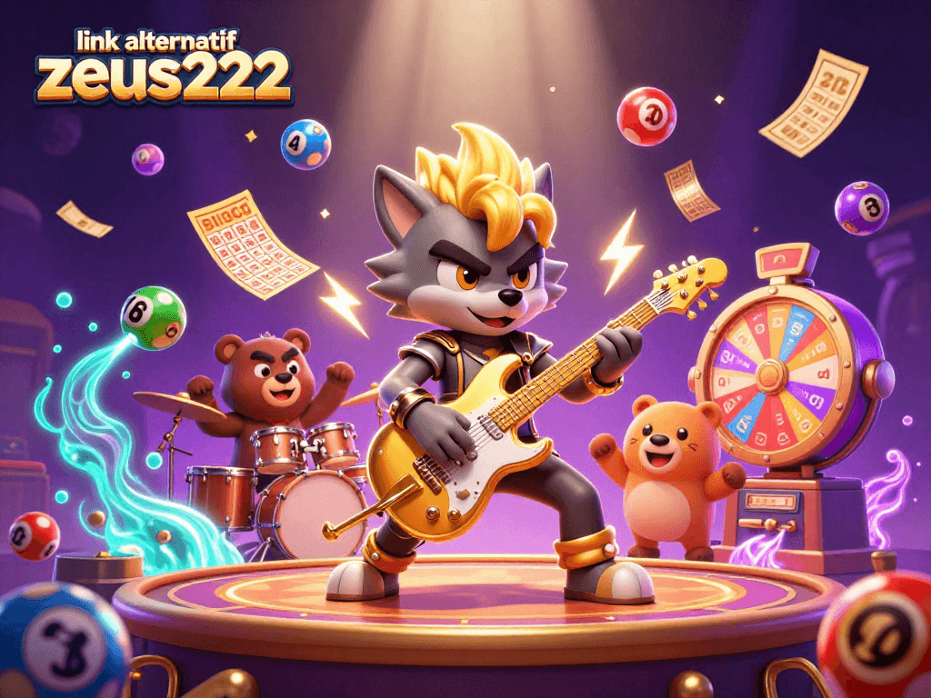 Engage in thrilling gaming with link alternatif zeus222, featuring vibrant characters and dynamic casino elements.
