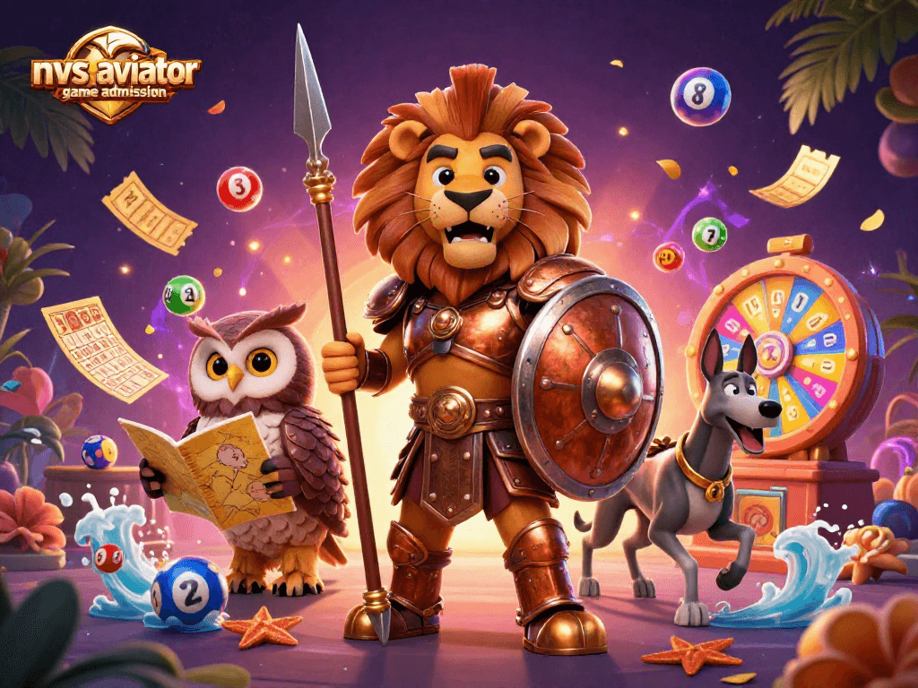 Engage in nvs aviator game admission with vibrant gameplay elements and a dynamic scene showcasing exciting lottery features.