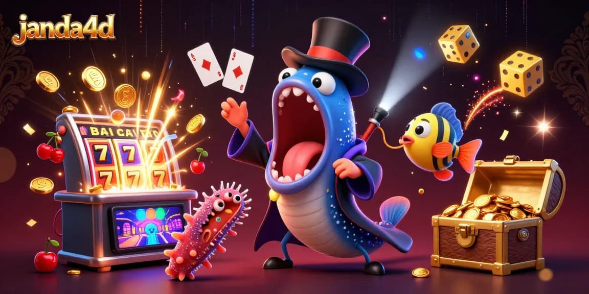 Pemain merasakan keseruan bermain di JANDA4D dengan slot jackpot yang meledak dan pemandangan kasino yang hidup.
