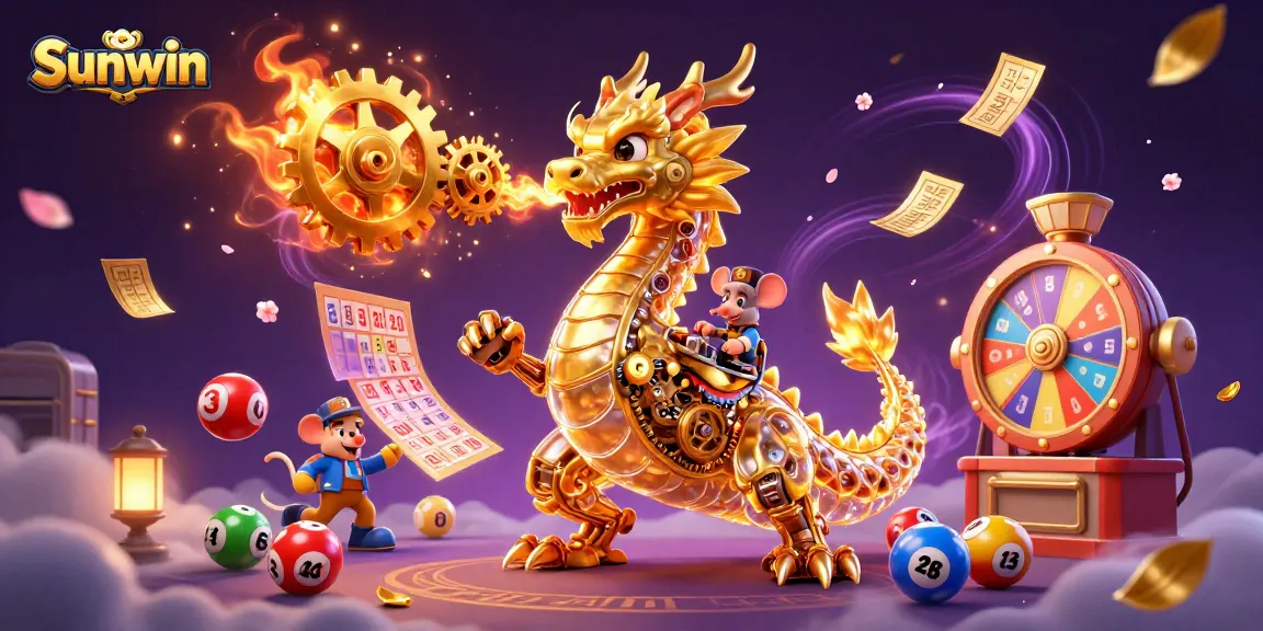 Play and win with Sunwin in this vibrant, cartoonish casino world filled with excitement.