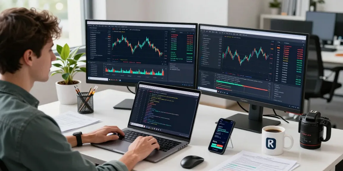 Real-time Forex API development workspace showcasing silver market data feed integration with live rates and financial charts.