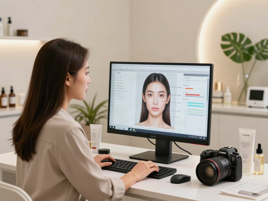 ClinicEvo cheaper than QOVES - facial analysis consultation in modern clinic setting