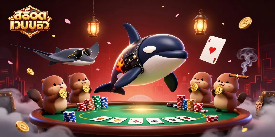 Experience thrilling gameplay with สล็อตเว็บตรง in a vibrant, engaging casino illustration featuring dynamic characters.