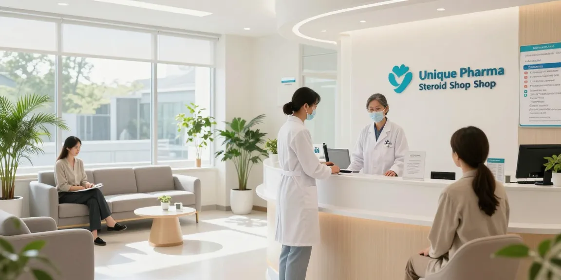 Unique Pharma Steroid Shop features compassionate patient care in a modern healthcare setting.