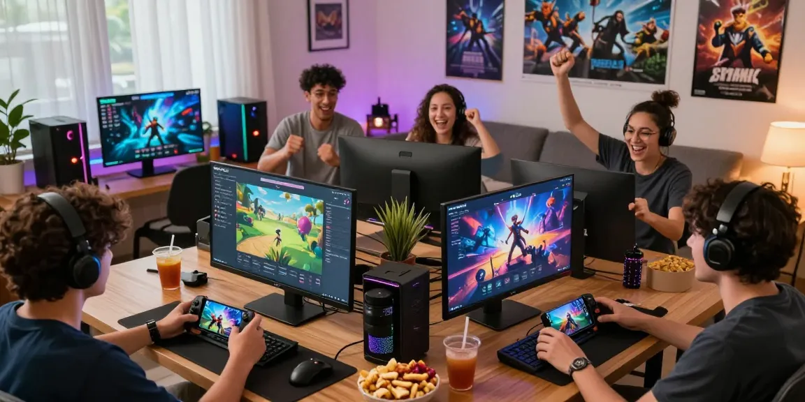 Players enjoying immersive gaming experience on pakde4d platform in a lively setting.