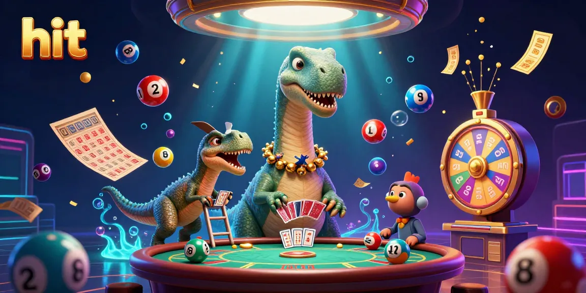 Engage in a thrilling hit experience with animated characters in a vibrant casino scene.