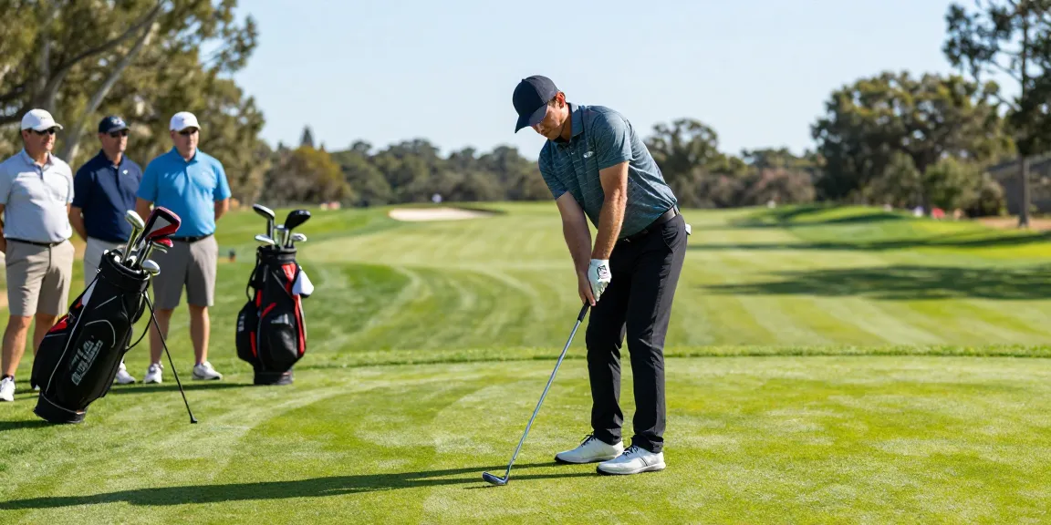 Ulasan putter terbaru di https://puttperfection.com/putter-reviews oleh golfer yang fokus di lapangan hijau.