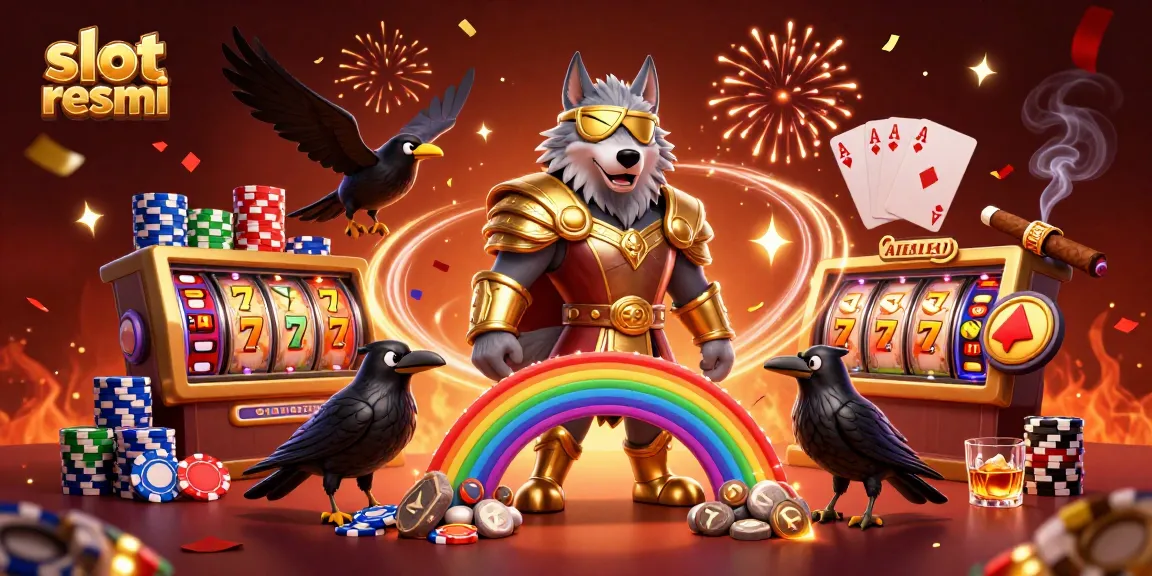 Experience the thrill of gameplay with slot resmi in this dynamic casino illustration.